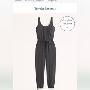 Black Abercrombie Traveler Jumpsuit xs